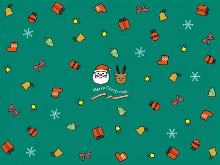 POP Christmas pattern background green, , JPG and AI