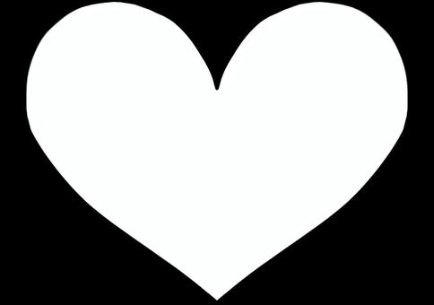 Illustration, simple, heart, black, 