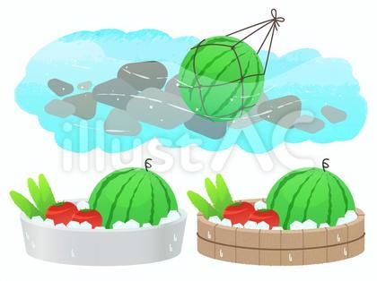スイカ 野菜 冷やす セット