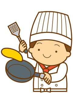 Cooking Chef-4c, , JPG, PNG and AI