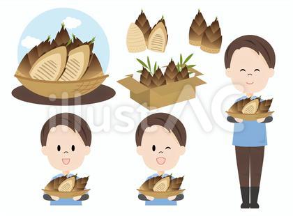 農家の男性(タケノコ)