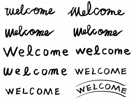 Illustration, welcome, text, handwriting, 