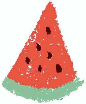 すいか〈三角〉 すいか,スイカ,西瓜,watermelon,果物,くだもの,フルーツ,fruit,アイコン,イラストのイラスト素材