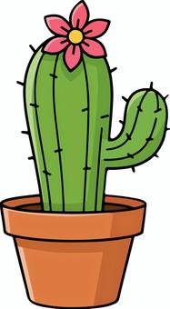 サボテン サボテン,植物,観葉植物,多肉植物,トゲトゲ,針,植木鉢,ベクター,緑,花のイラスト素材