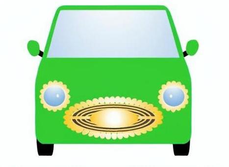 軽自動車84 軽自動車,ミニバン,ワンボックスカー,車,自動車,乗用車,自家用車,挿絵,乗り物,正面のイラスト素材