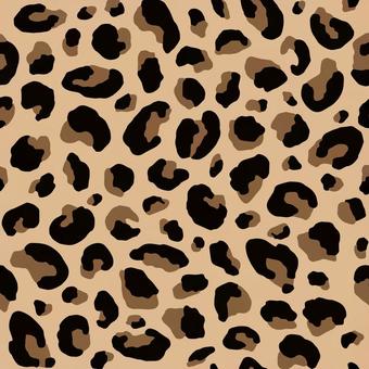 ベージュのヒョウ柄