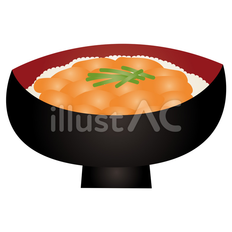 uni_don ウニ,うに丼,どんぶりのイラスト素材