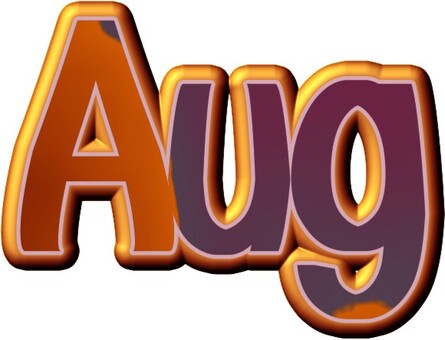 August, calendar, logo, plans, JPG and PNG