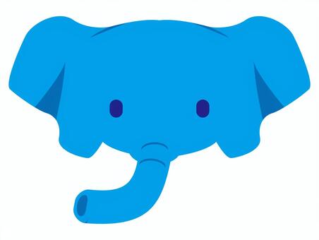 Elephants, like, animal, light blue, JPG, PNG and AI