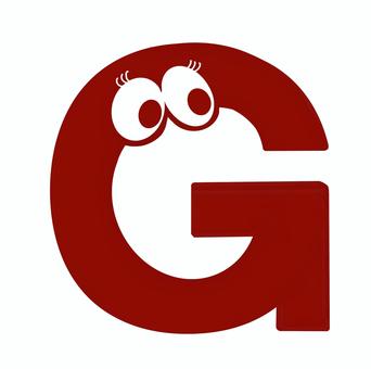 アルファベット目G 文字,アルファベット,目,赤,gのイラスト素材