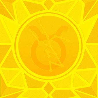 シームレスなモザイク牡牛座　ｐ エンボス 牡牛座,おうし座,星占い,ホロスコープ,占星術,12星座,宇宙,天体,天文,ギリシャ神話のイラスト素材