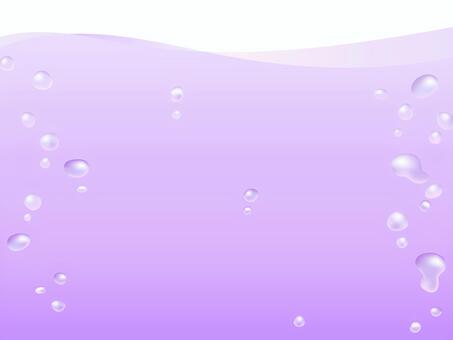 薄紫色の綺麗な気泡のある水波背景素材 水,波,気泡,薄紫,パープル,カラー,色,パステル,ペール,ポップのイラスト素材