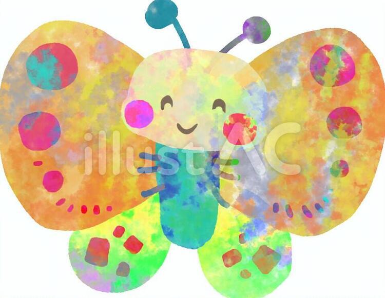 ちょうになったあおむし　フォトブック表紙 あおむし,むし,虫のイラスト素材