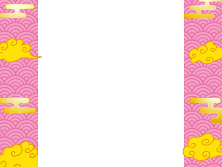 正月和風和柄年賀状