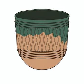 丸底土器 丸底土器 縄文時代,丸底土器,土器,粘土,焼き物,容器,遺物,文化財,考古学,模様のイラスト素材