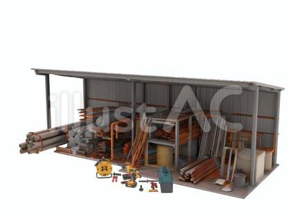 建設土木工事現場整理整頓必要危険資材置場