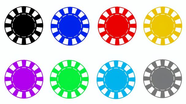 カジノチップ　セット カジノチップ,ギャンブル,カラフル,ポーカーチップ,おもちゃ,ゲーム,カジノグッズ,ボードゲーム,テーブルゲーム,カジノクラブのイラスト素材