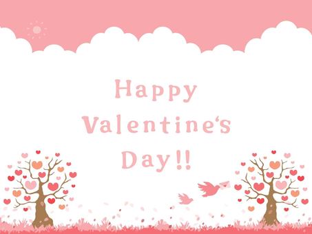 Cute hand drawn valentine landscape illustration, , JPG, PNG and AI