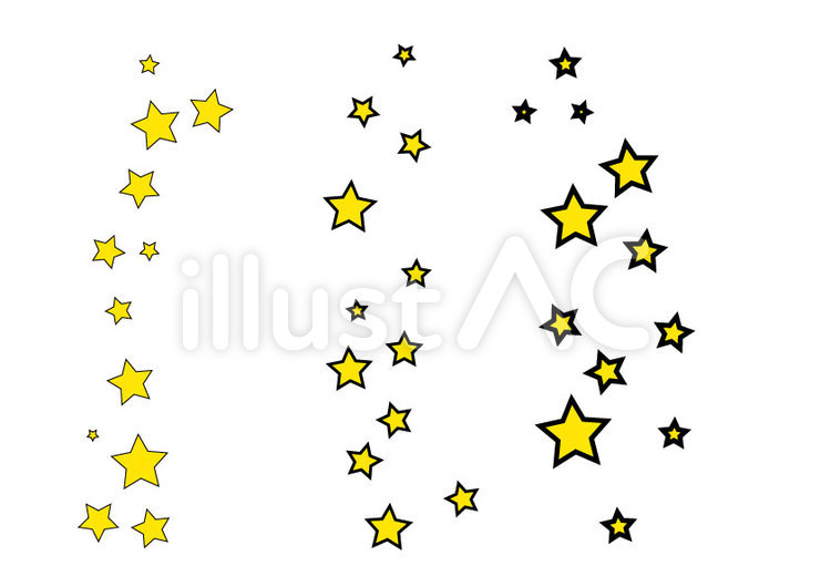 星346 星,流れ星,夜空のイラスト素材