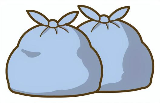 ゴミ袋2つ_25 ゴミ袋2つ_25 ゴミ袋,ゴミ,アイコン,イラスト,掃除,大掃除,清掃,ポリ袋,燃えるゴミ,燃えないゴミのイラスト素材