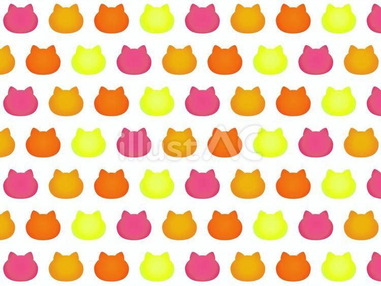 にゃんこ模様 猫模様,背景,ねこのイラスト素材