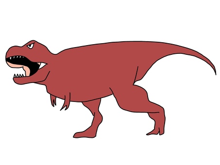 Illustration, tyrannosaurus, অধুনালুপ্ত সরীসৃপবিশেষ, অনাদিকাল, 