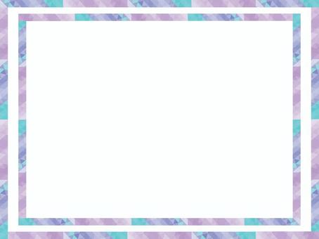 紫の四角フレーム52 フレーム,枠,飾り枠,四角形,長方形,紫,カラフル,シンプル,見出し,タイトルのイラスト素材