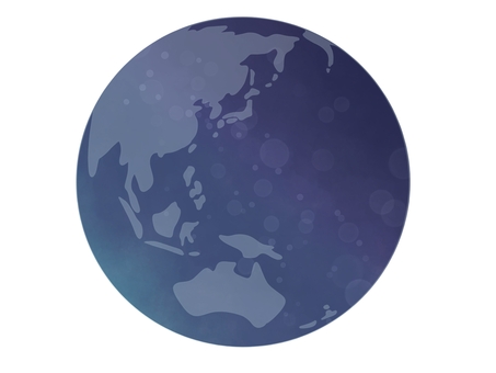 青グラデーションの地球 地球,国際,グローバル,地球儀,世界,エコ,世界地図,外国,環境,自然のイラスト素材