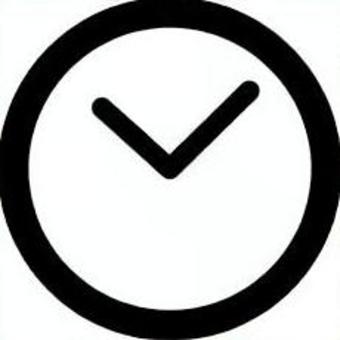 時計アイコン 時計,時間,タイマー,アイコン,モノクロ,ピクト,シンボル,シンプルのイラスト素材