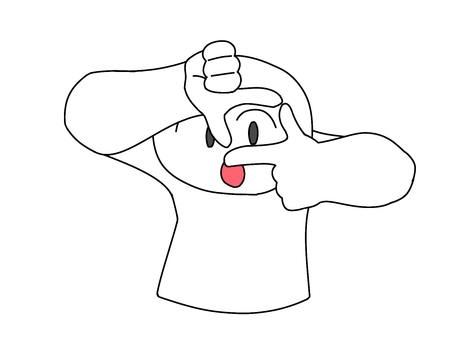 画角・トリミング 画角,トリミング,アングル,縮尺,観察,覗く,切り取り,人物,測量のイラスト素材