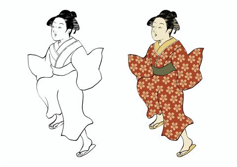 skip, skip, skip, female, the edo period,