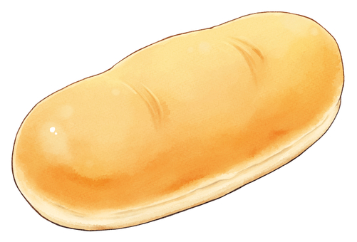 コッペパン コッペパン,パン,食べ物,料理,あたたかいのイラスト素材