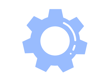 Illustration, gear, configuration, ui icon, 
