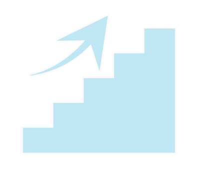 上昇中ピクトグラム 上昇,ステップ,矢印,アップ,階段,向上,レベルアップ,スキルアップ,出世,挑戦のイラスト素材