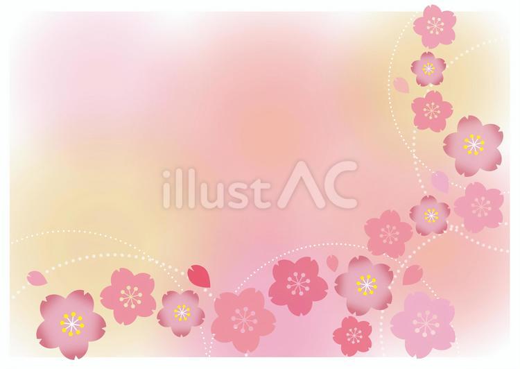桜の背景2 桜,卒業,入学のイラスト素材