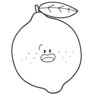 レモンの白黒手描きイラスト2 レモンの白黒手描きイラスト2 レモン,白黒,フルーツ,手描き,挿絵,単品,シンプル,果物,食べ物,柑橘のイラスト素材