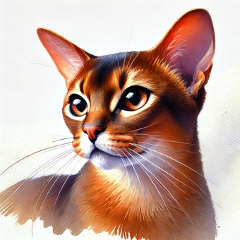 アビシニアン アビシニアン 動物,猫科,毛皮のイラスト素材