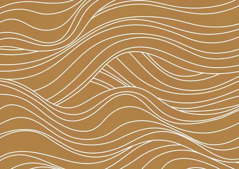 金色の和風の海のイメージ素材 和風,曲線,ライン,海,波,金色,背景のイラスト素材