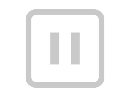 一時停止ボタン（グレー四角枠） 一時停止,ボタン,アイコン,ストップ,マーク,動画,止める,停止,ムービー,コントロールのイラスト素材