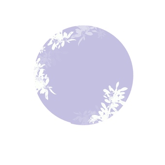 パープル円フラワー 紫,和風,花,かわいい,おしゃれ,きれい,円のイラスト素材