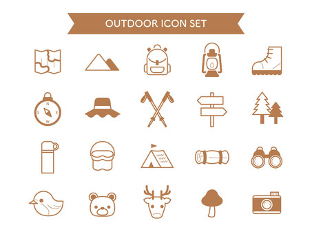 Illustration, outdoor, hiking, camp, 