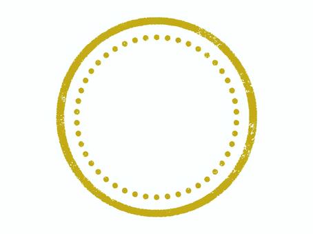 版画風二重丸のフレーム06 フレーム,囲み,枠,囲み枠,背景枠,版画風,手書き,丸,円形,見出しのイラスト素材