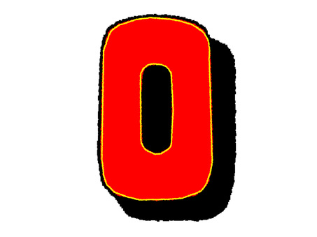 ゼロ ゼロ ゼロ,文字絵,数字,フォント,pop調,手描き,挿絵,ワンポイント,素材,商用可のイラスト素材