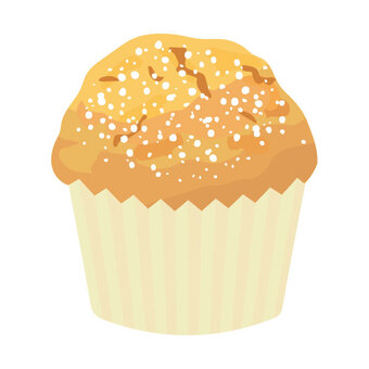 マフィンケーキ6 マフィン,カップケーキ,ケーキ,焼き菓子,お菓子,おやつ,スイーツ,ティータイム,手作り,甘いのイラスト素材