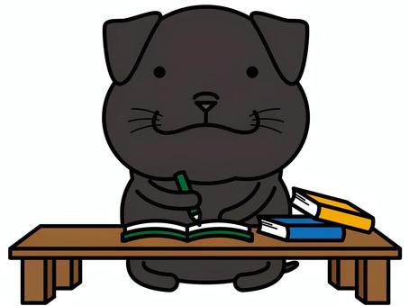 黒ラブラドールさん 勉強 黒ラブラドールさん 勉強 宿題,勉強,ラブラドール,ラブラドールレトリバー,黒,机,本,ノート,教科書,鉛筆のイラスト素材