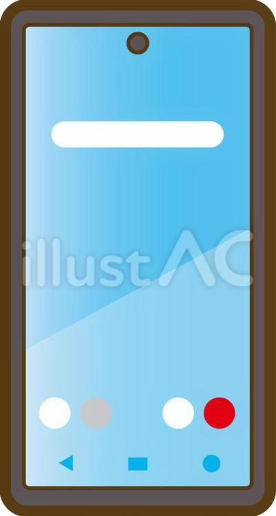 スマホ表面08 スマホ,アイコン,あしらいのイラスト素材