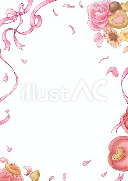 バレンタイン 背景イラスト 02-02