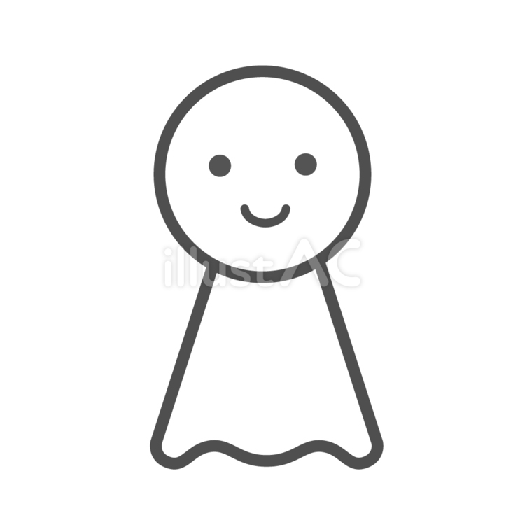てるてる坊主のアイコン てるてる坊主,アイコン,雨のイラスト素材
