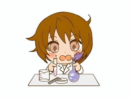 科学者の女性 実験失敗 科学者の女性 実験失敗 科学者,失敗,女性,実験,白衣,萌え系,かわいい系のイラスト素材