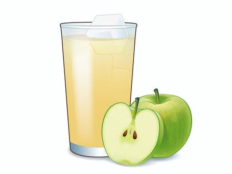 りんごジュース2 りんごジュース2 りんご,ジュース,ストレートジュース,飲み物,ドリンク,グラス,コップ,りんごジュース,果汁飲料,ソフトドリンクのイラスト素材